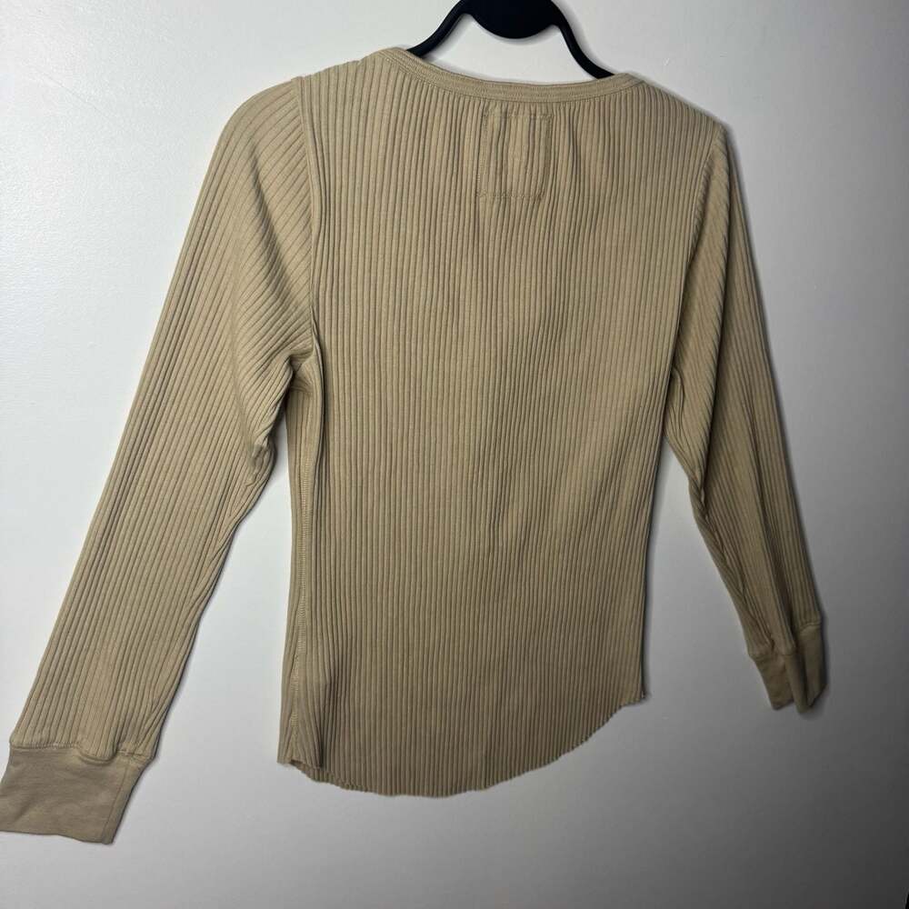 Aerie Essential Henley Medium Long Sleeve Ribbed Layering Top NWT - Picture 13 of 15